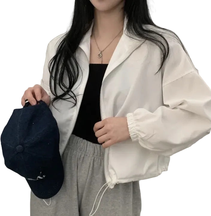 Lightweight Windbreaker Jacket – Sun & Wind Resistant Short Outerwear for Women