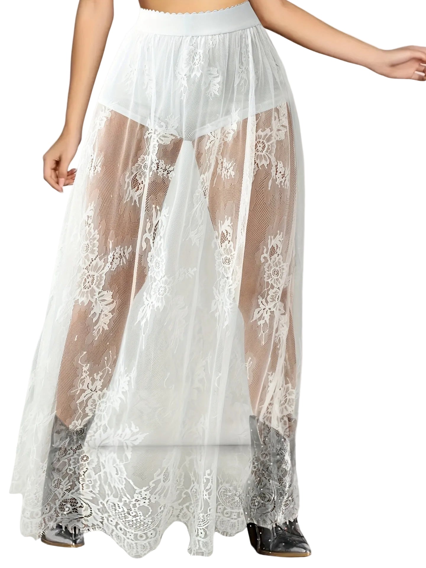 Lace Sheer Skirt – Elegant Summer Skirt for Women