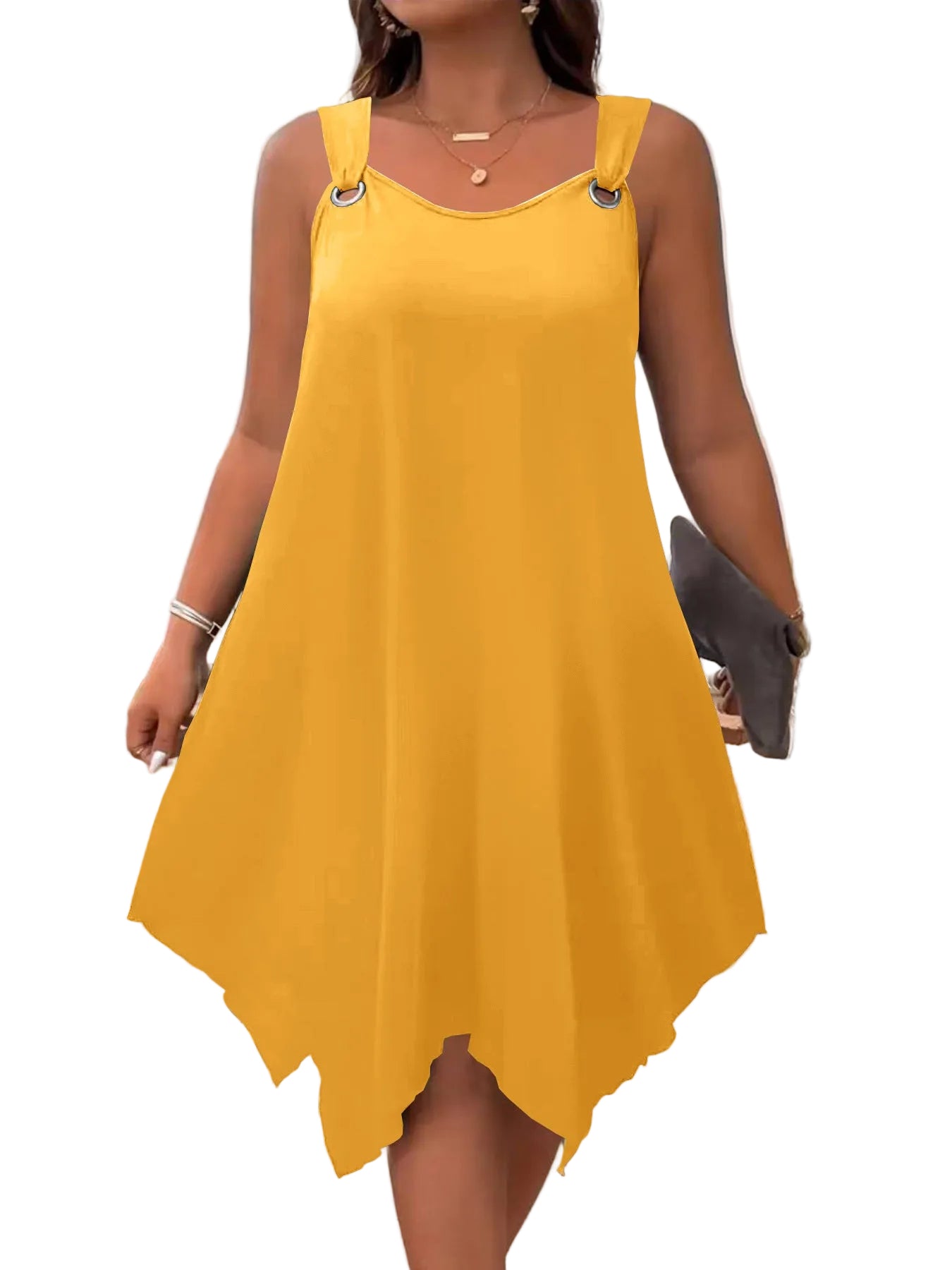 Round-Neck Sleeveless Dress – Elegant Casual Dress for Women