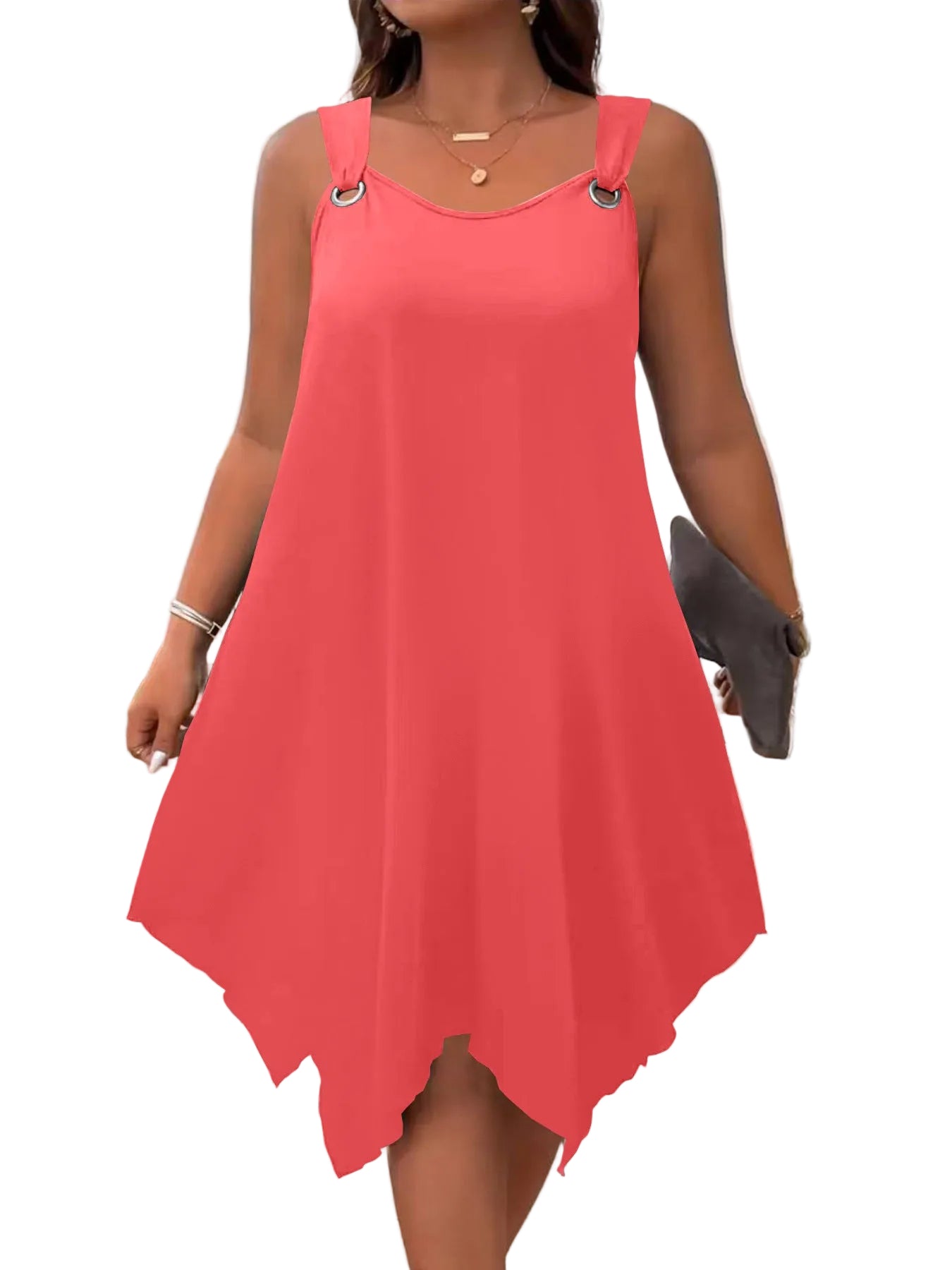 Round-Neck Sleeveless Dress – Elegant Casual Dress for Women