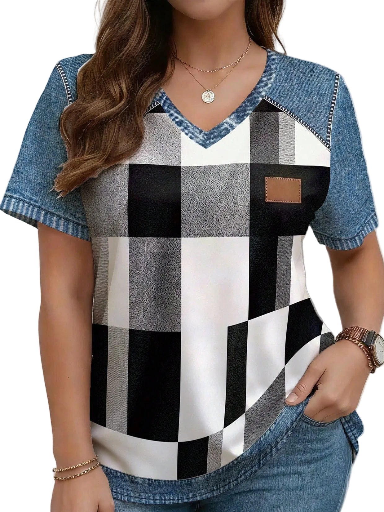 Plus-Size Summer Top – Elegant & Comfortable Blouse for Women