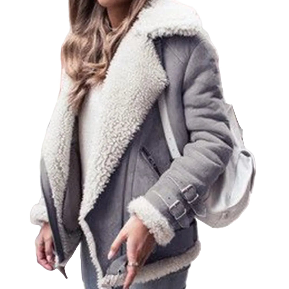 Women’s Winter Coat – Thick Fashion Outerwear Plus Size Overcoat