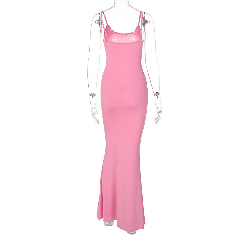 Spaghetti Strap Bodycon Maxi Dress