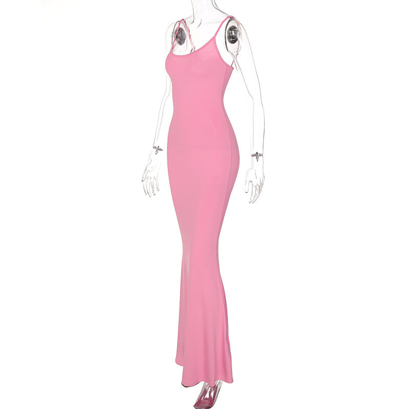 Spaghetti Strap Bodycon Maxi Dress