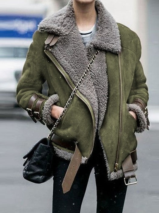 Women’s Winter Coat – Thick Fashion Outerwear Plus Size Overcoat
