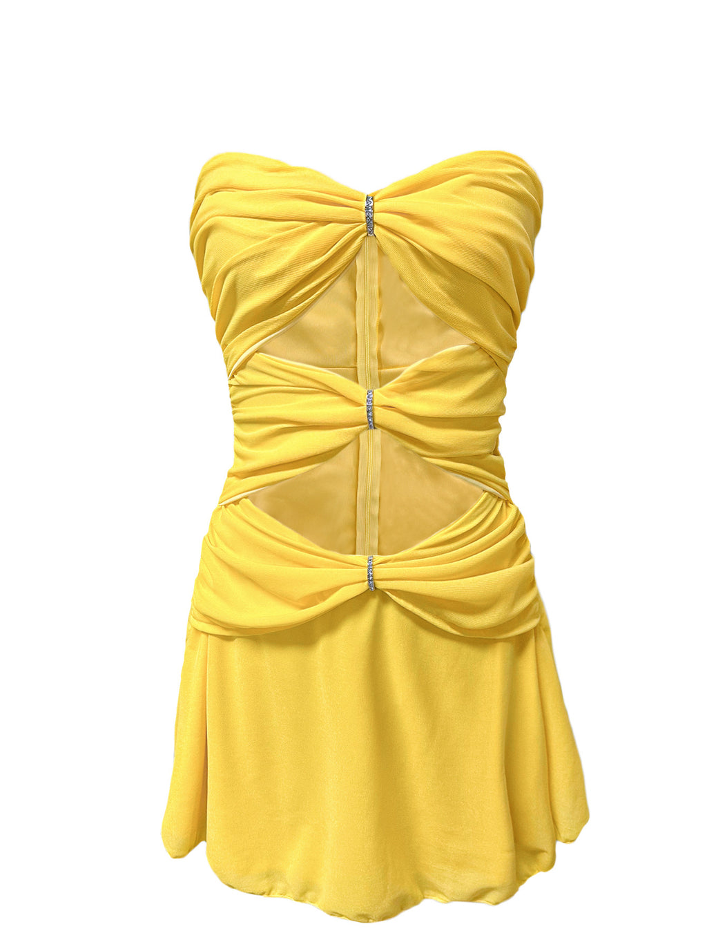 Hollow-Out Mini Dress – Designer Spring/Summer Dress for Women