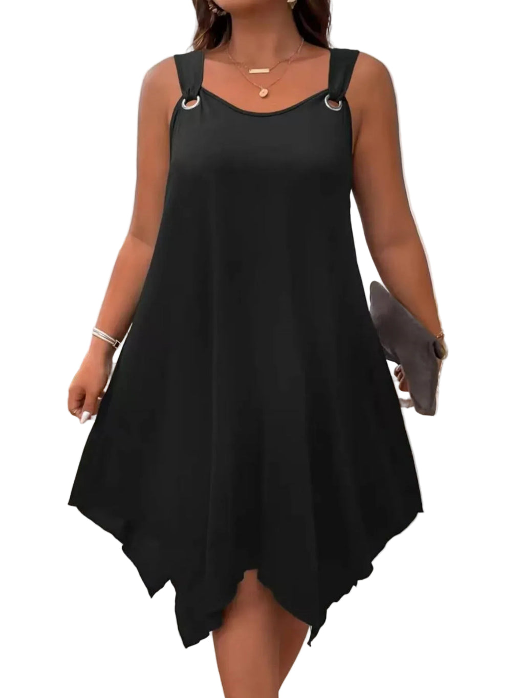 Round-Neck Sleeveless Dress – Elegant Casual Dress for Women
