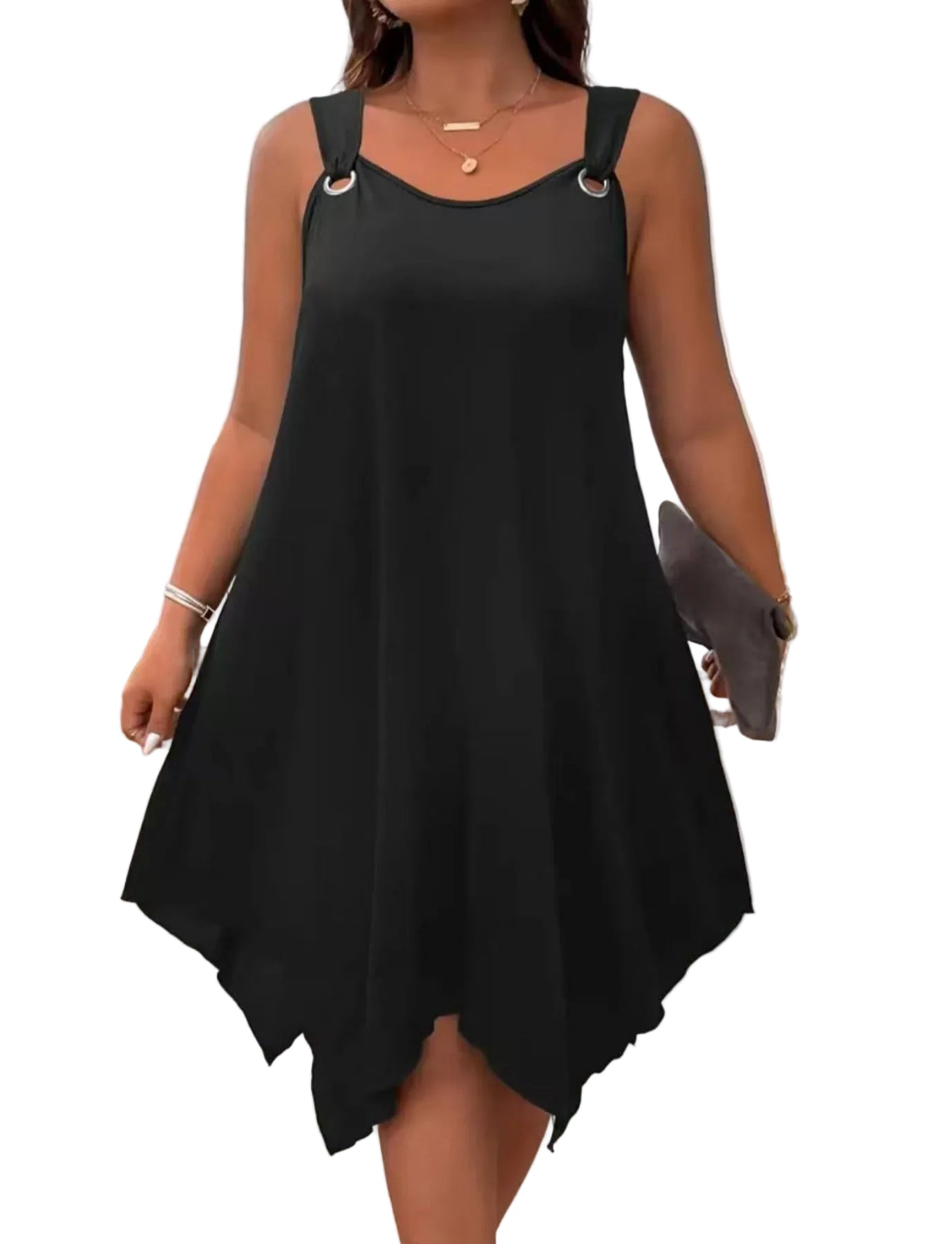 Round-Neck Sleeveless Dress – Elegant Casual Dress for Women