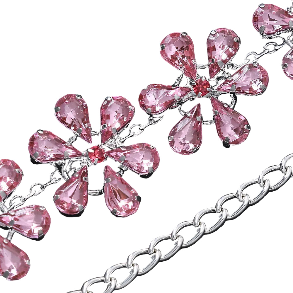 Rhinestone Clavicle Necklace – Elegant Trendy Chain for Women