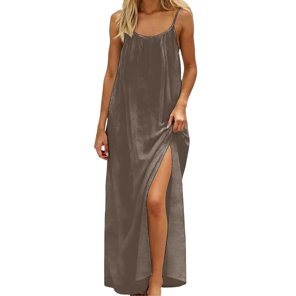 Patchwork Maxi Dress – Elegant Sexy Long Dress for Women