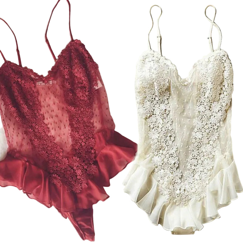 Elegant Lace Lingerie – Soft & Feminine Temptation Set for Women