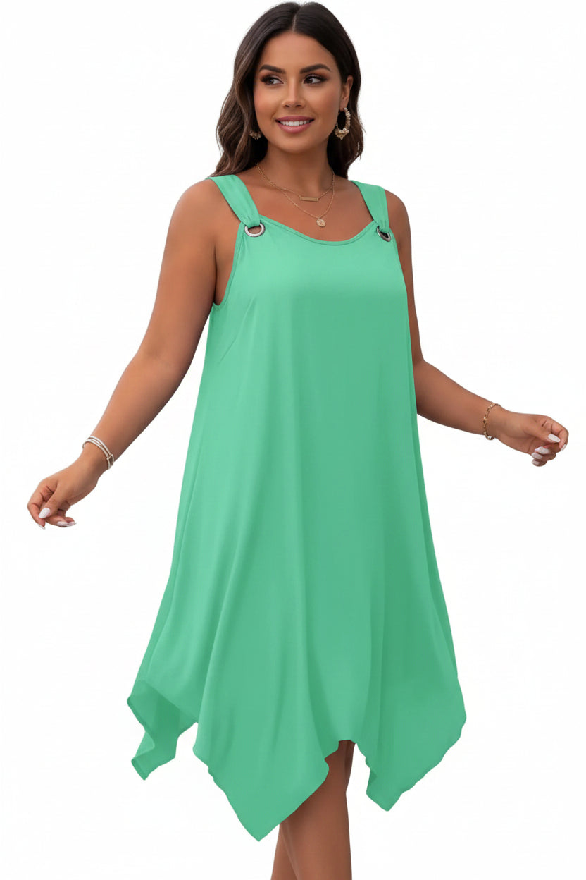 Round-Neck Sleeveless Dress – Elegant Casual Dress for Women