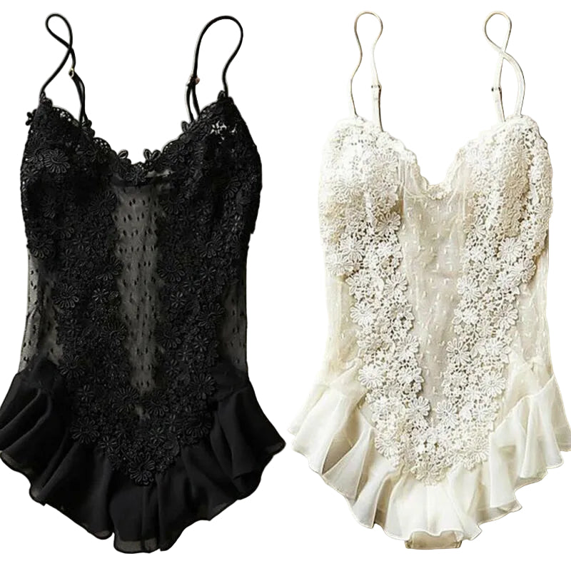 Elegant Lace Lingerie – Soft & Feminine Temptation Set for Women