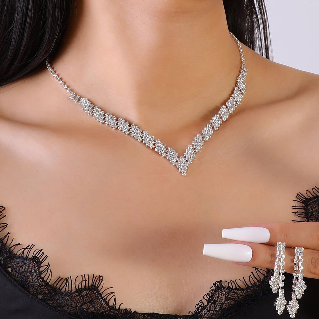 Bridal Jewelry Set – Elegant Necklace & Earrings Wedding Accessories for Women
