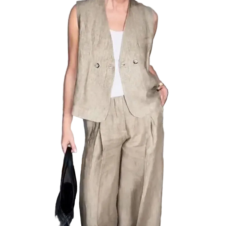 Women’s Polyester Suit – Elegant 2 Piece Set for Everyday & Formal Wear