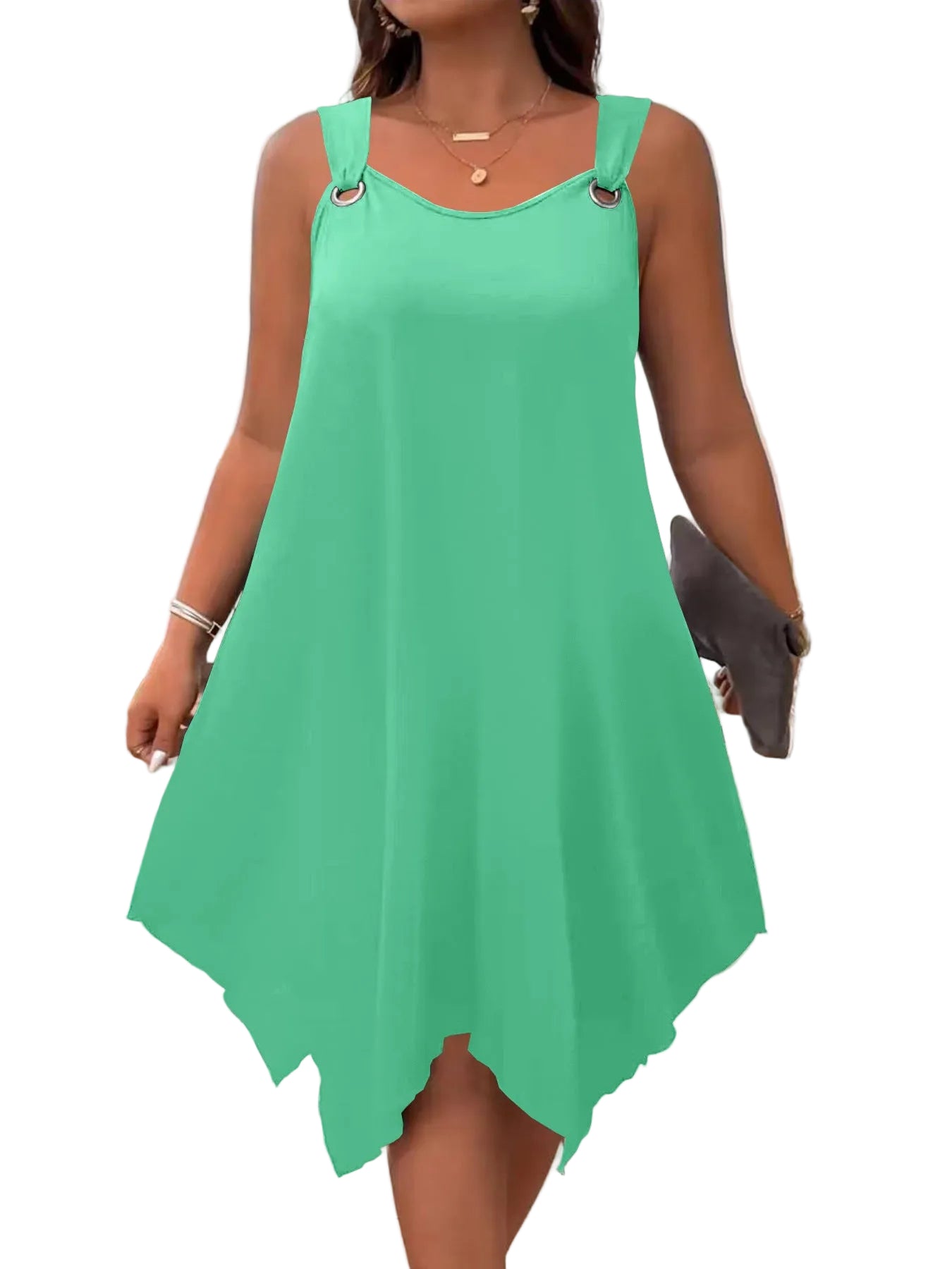 Round-Neck Sleeveless Dress – Elegant Casual Dress for Women