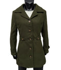 Mid-Length Wool Coat – Lined Plus Size Outerwear for Women
