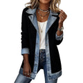Denim Patchwork Statement Jacket