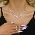 Bridal Jewelry Set – Elegant Necklace & Earrings Wedding Accessories for Women