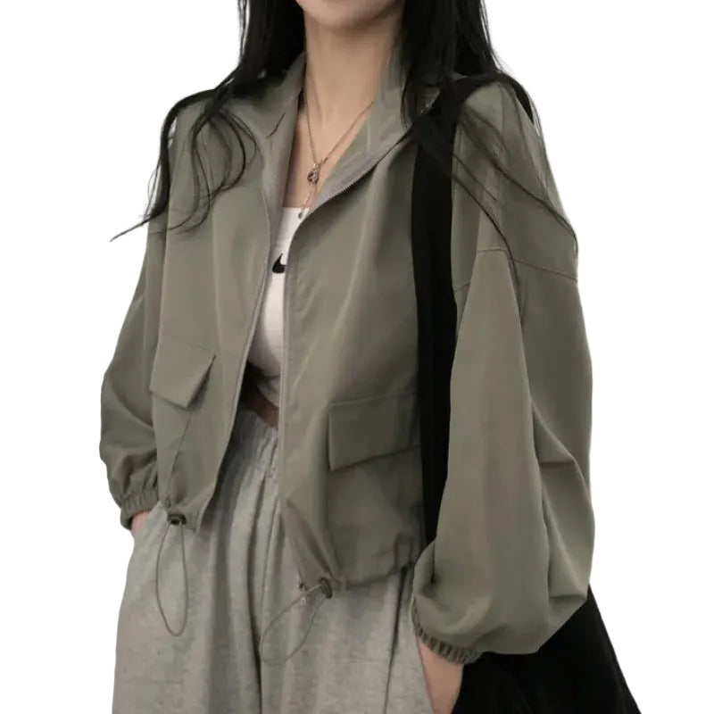Lightweight Windbreaker Jacket – Sun & Wind Resistant Short Outerwear for Women