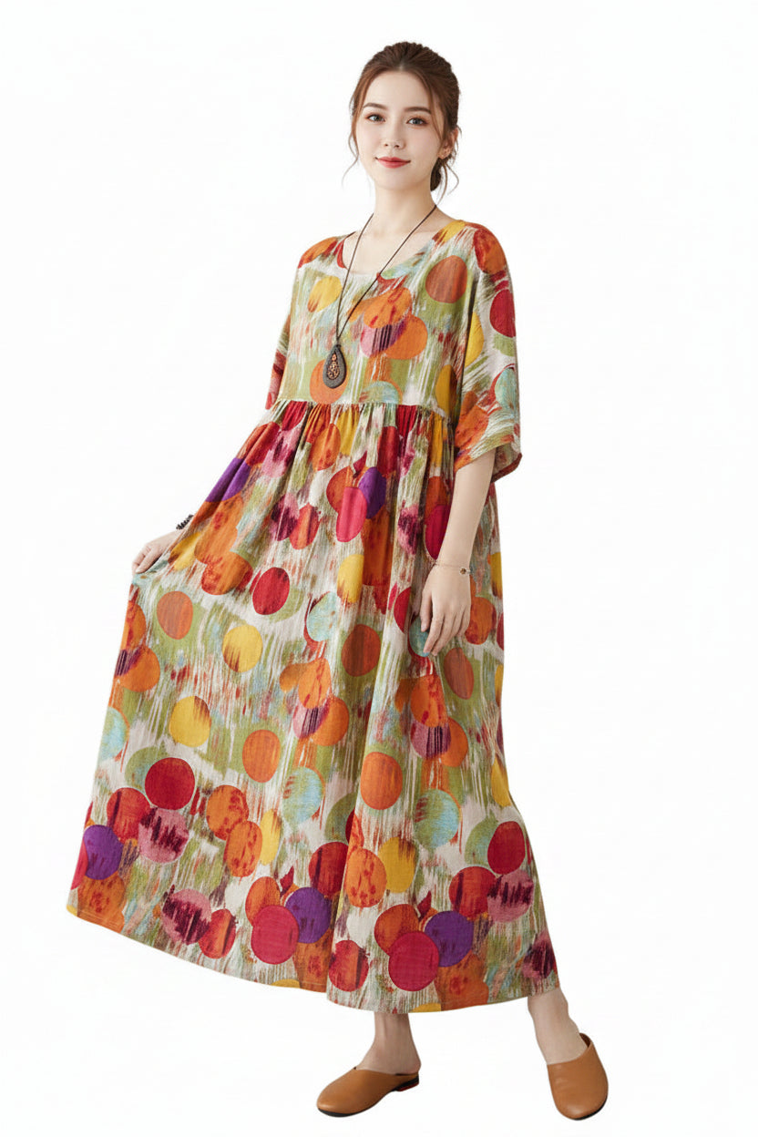 Casual Summer Maxi Dress – Elegant One-Piece Long Dress for Women