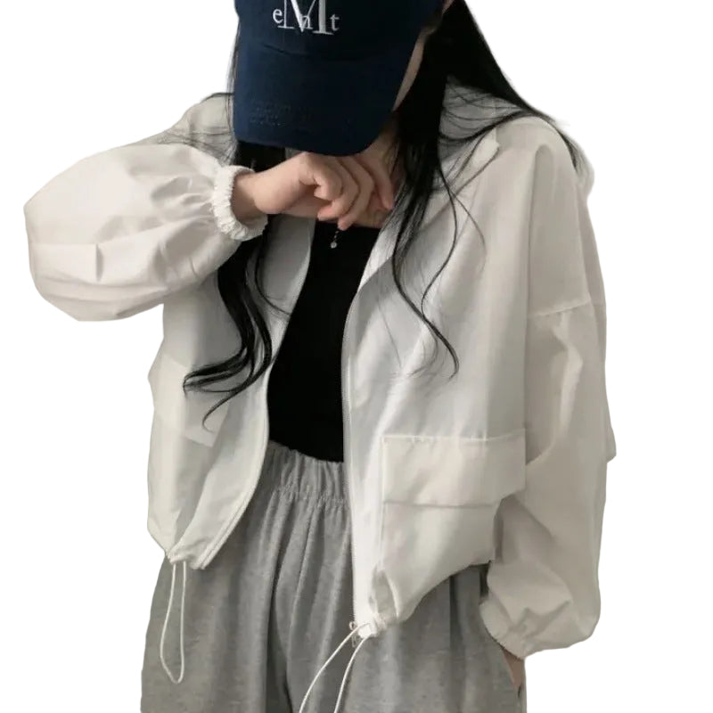 Lightweight Windbreaker Jacket – Sun & Wind Resistant Short Outerwear for Women