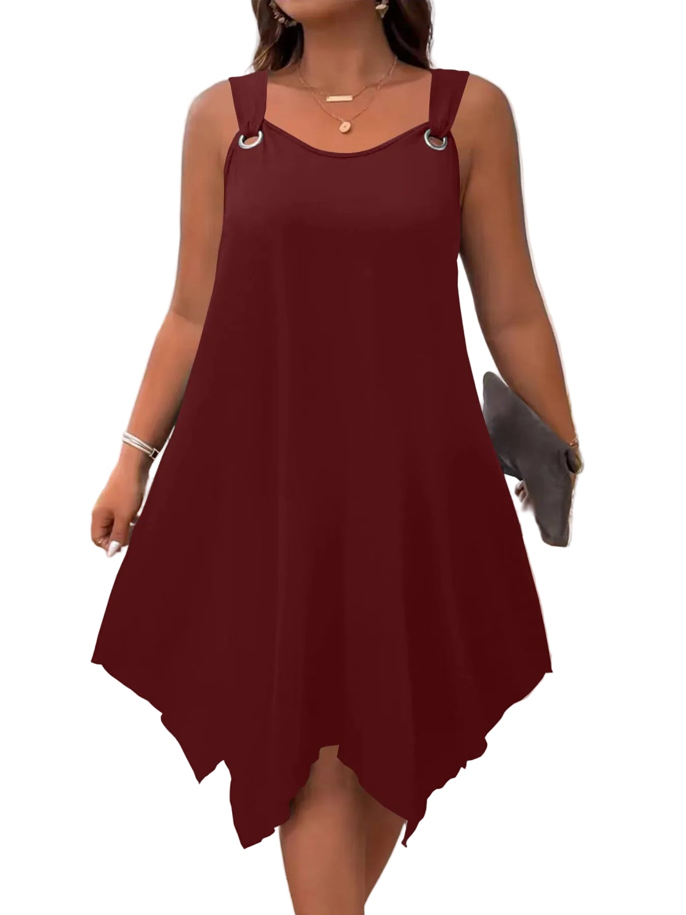Round-Neck Sleeveless Dress – Elegant Casual Dress for Women