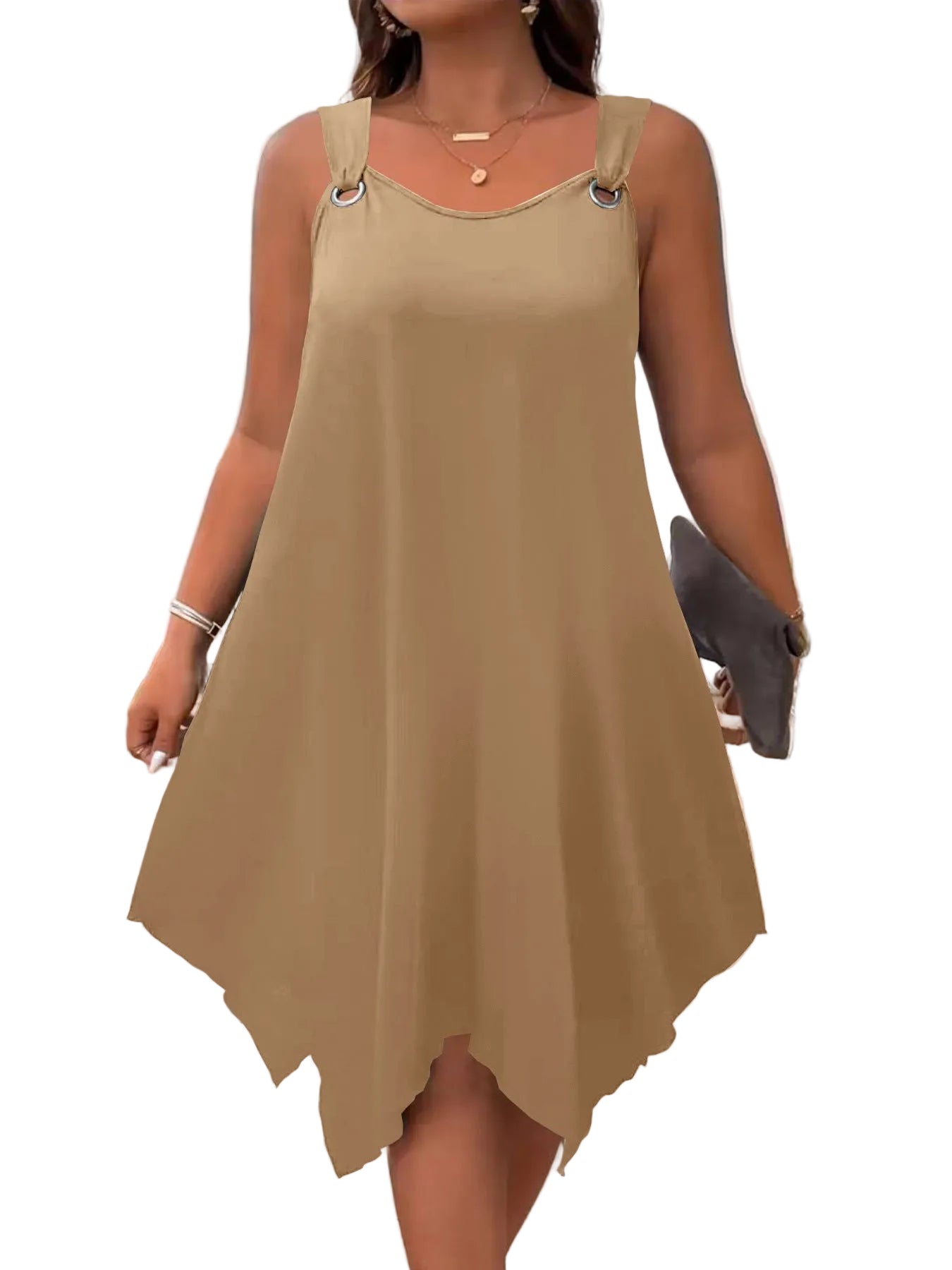 Round-Neck Sleeveless Dress – Elegant Casual Dress for Women