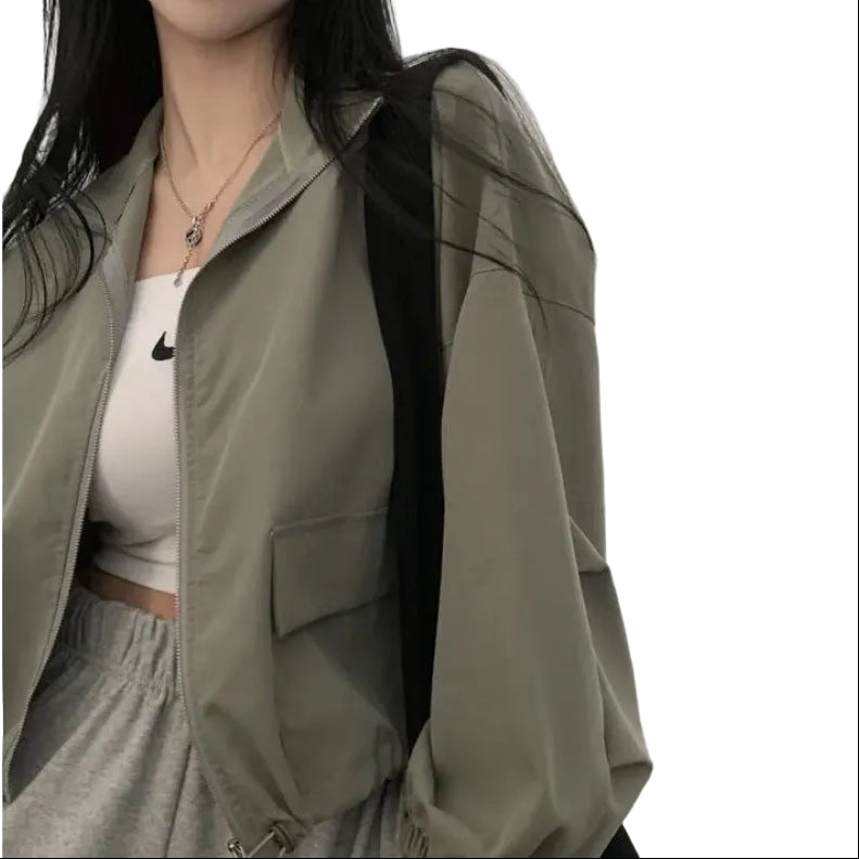 Lightweight Windbreaker Jacket – Sun & Wind Resistant Short Outerwear for Women