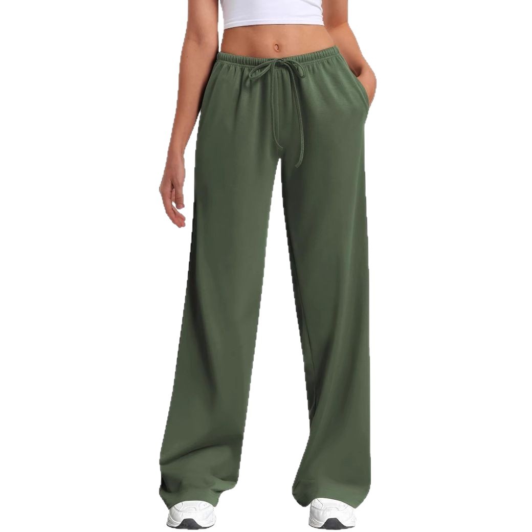 Wide-Leg Sweatpants – Loose Low-Rise Athletic Pants for Women