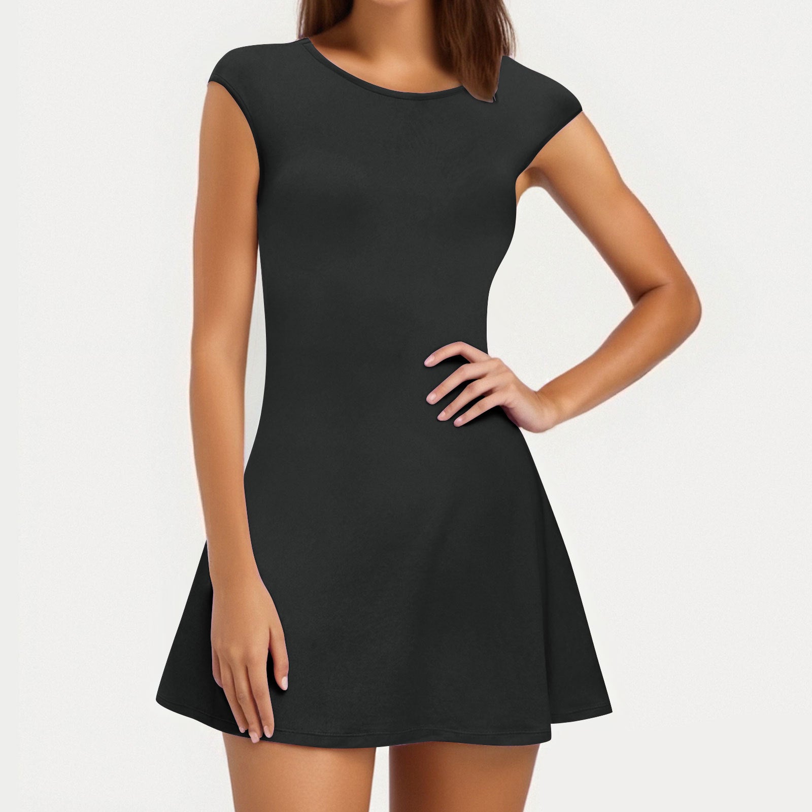 Sleeveless Midi Dress – Elegant High-End Dress for Women