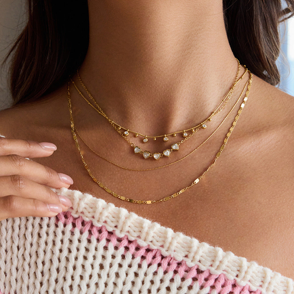 Love Zircon Necklace – Elegant Pendant Jewelry for Women