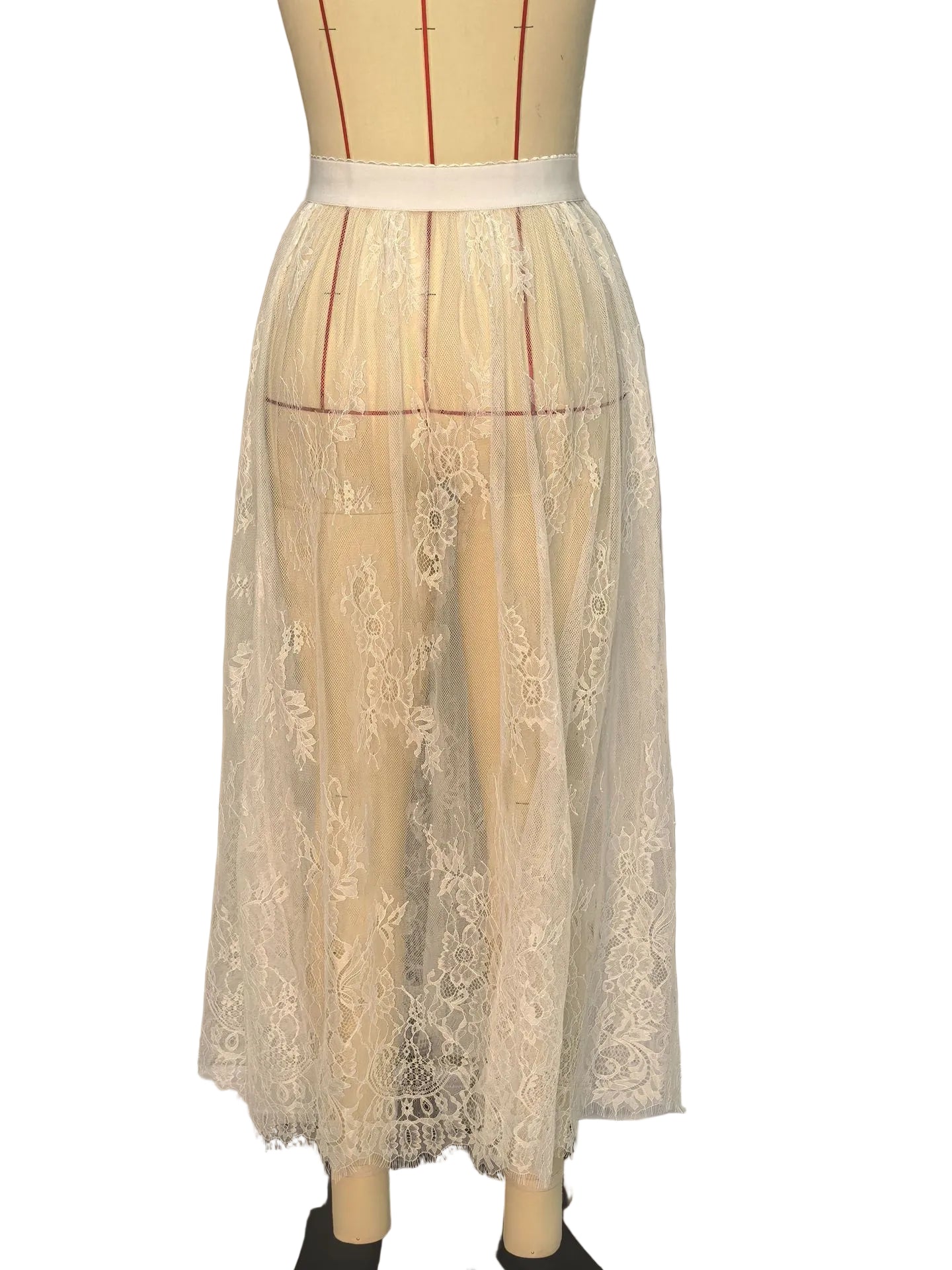 Lace Sheer Skirt – Elegant Summer Skirt for Women
