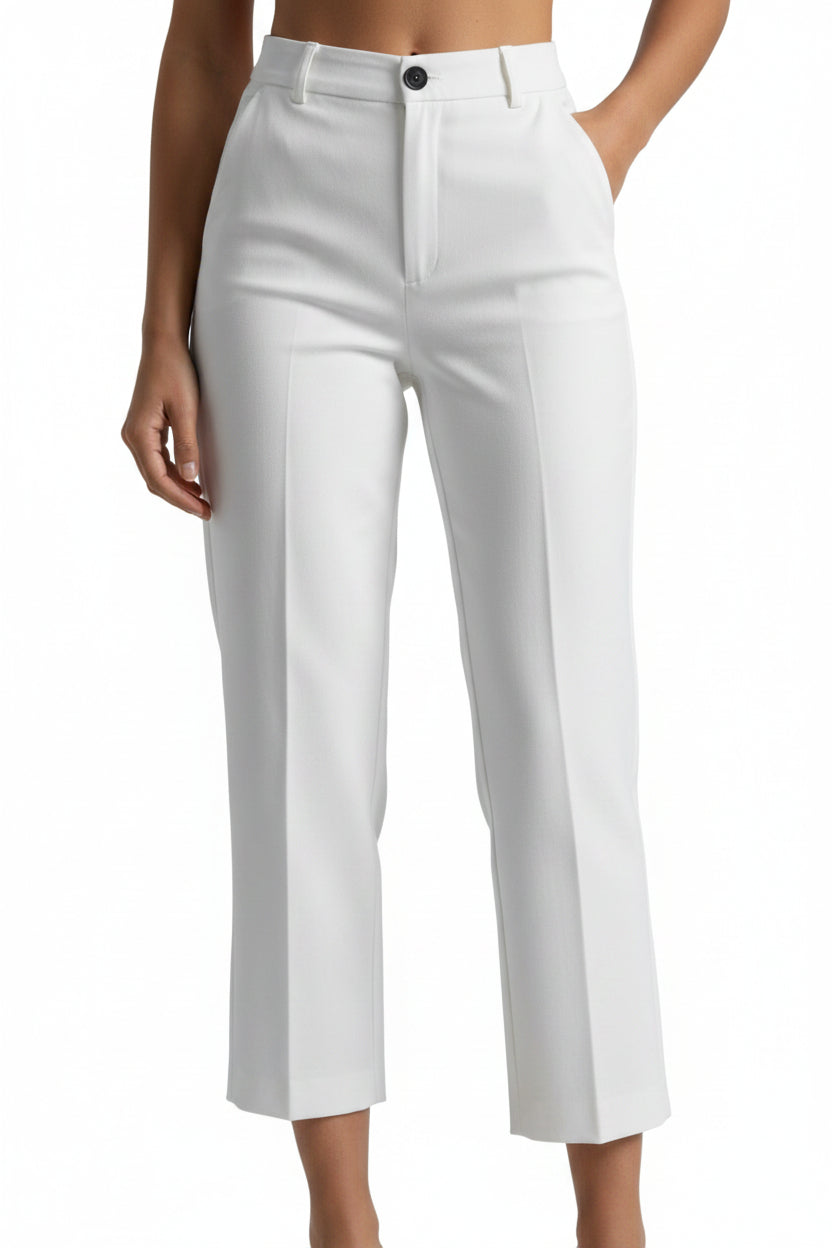 Wide-Leg Tailored Suit Pants