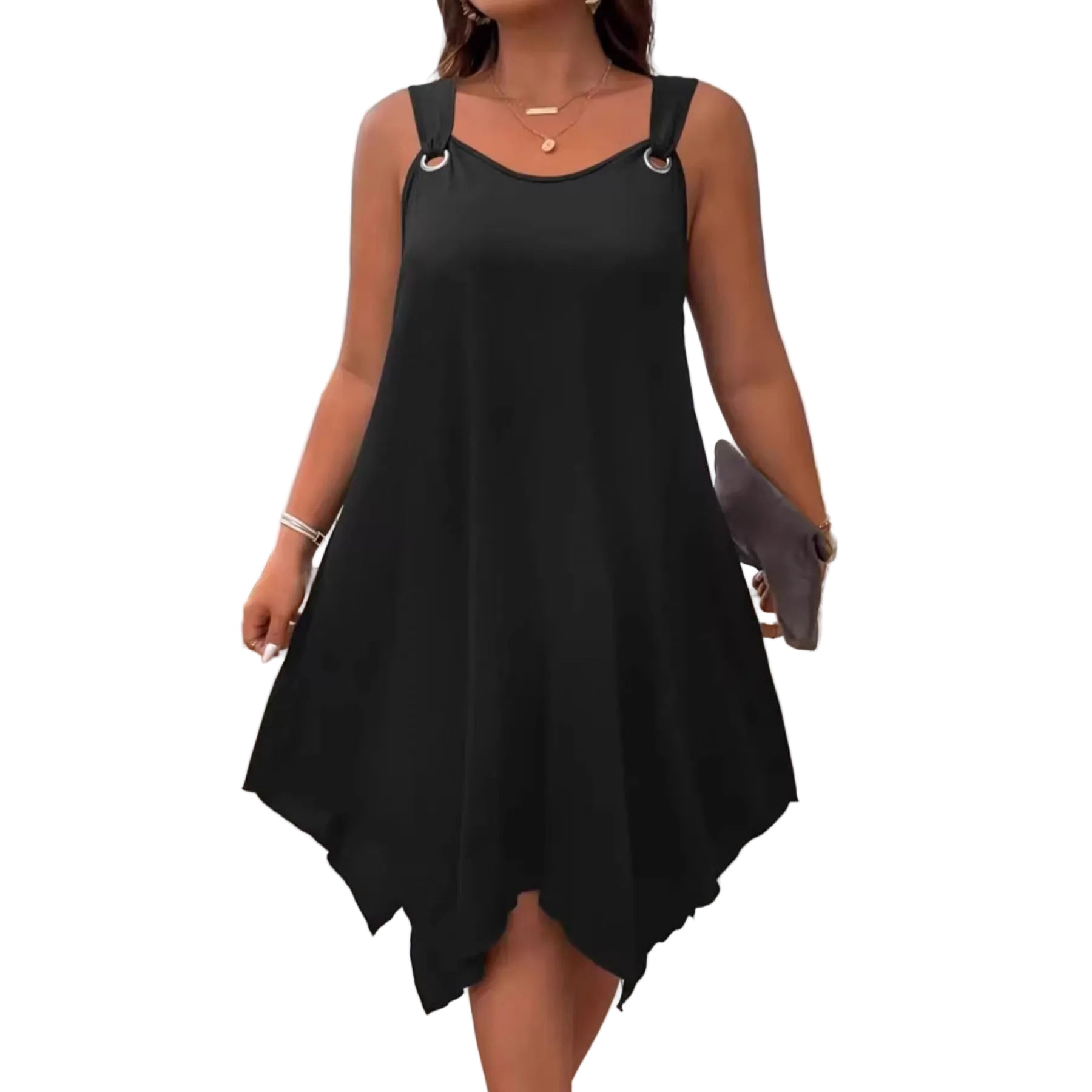 Round-Neck Sleeveless Dress – Elegant Casual Dress for Women