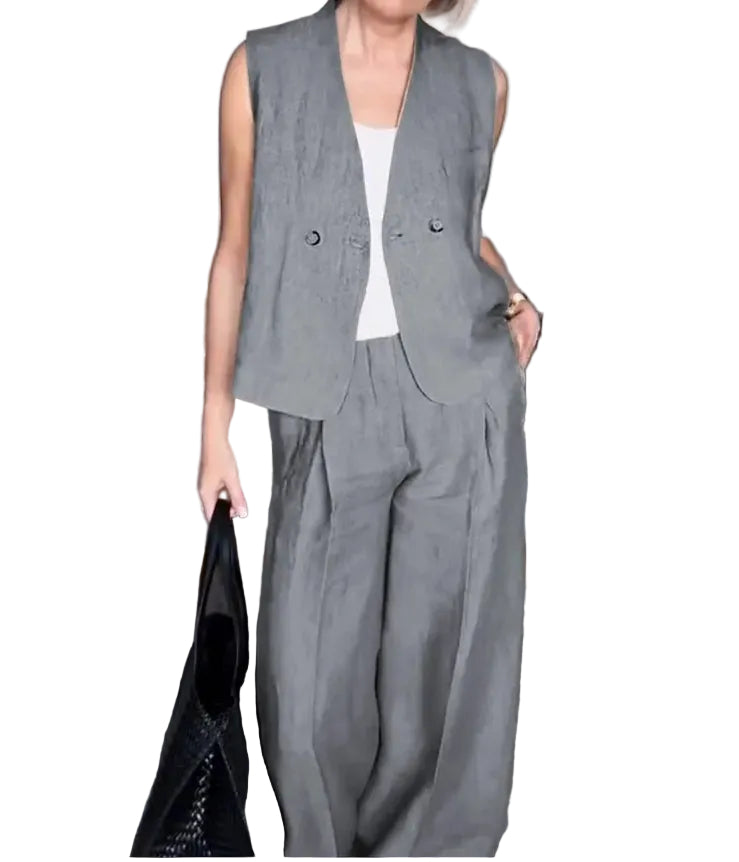 Women’s Polyester Suit – Elegant 2 Piece Set for Everyday & Formal Wear