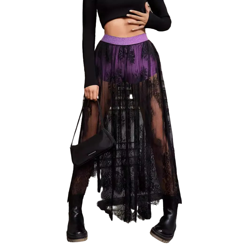 Lace Sheer Skirt – Elegant Summer Skirt for Women
