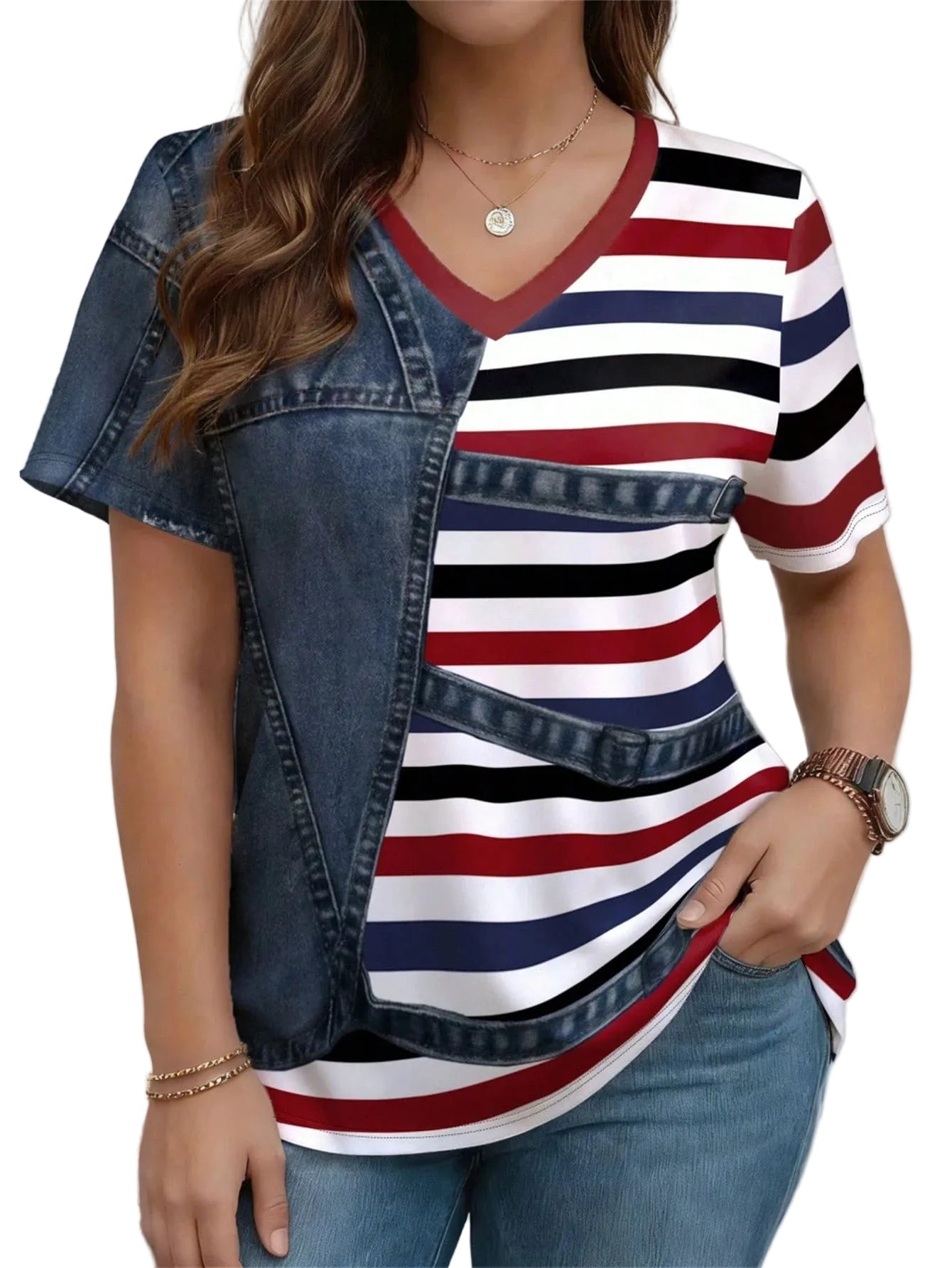 Plus-Size Summer Top – Elegant & Comfortable Blouse for Women