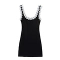 Contrasting Color Slim-Fit Dress – Elegant Minimal Dress for Women
