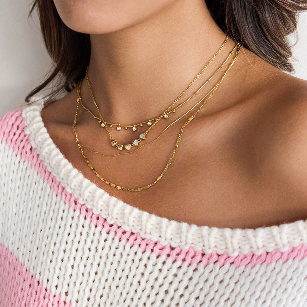 Love Zircon Necklace – Elegant Pendant Jewelry for Women